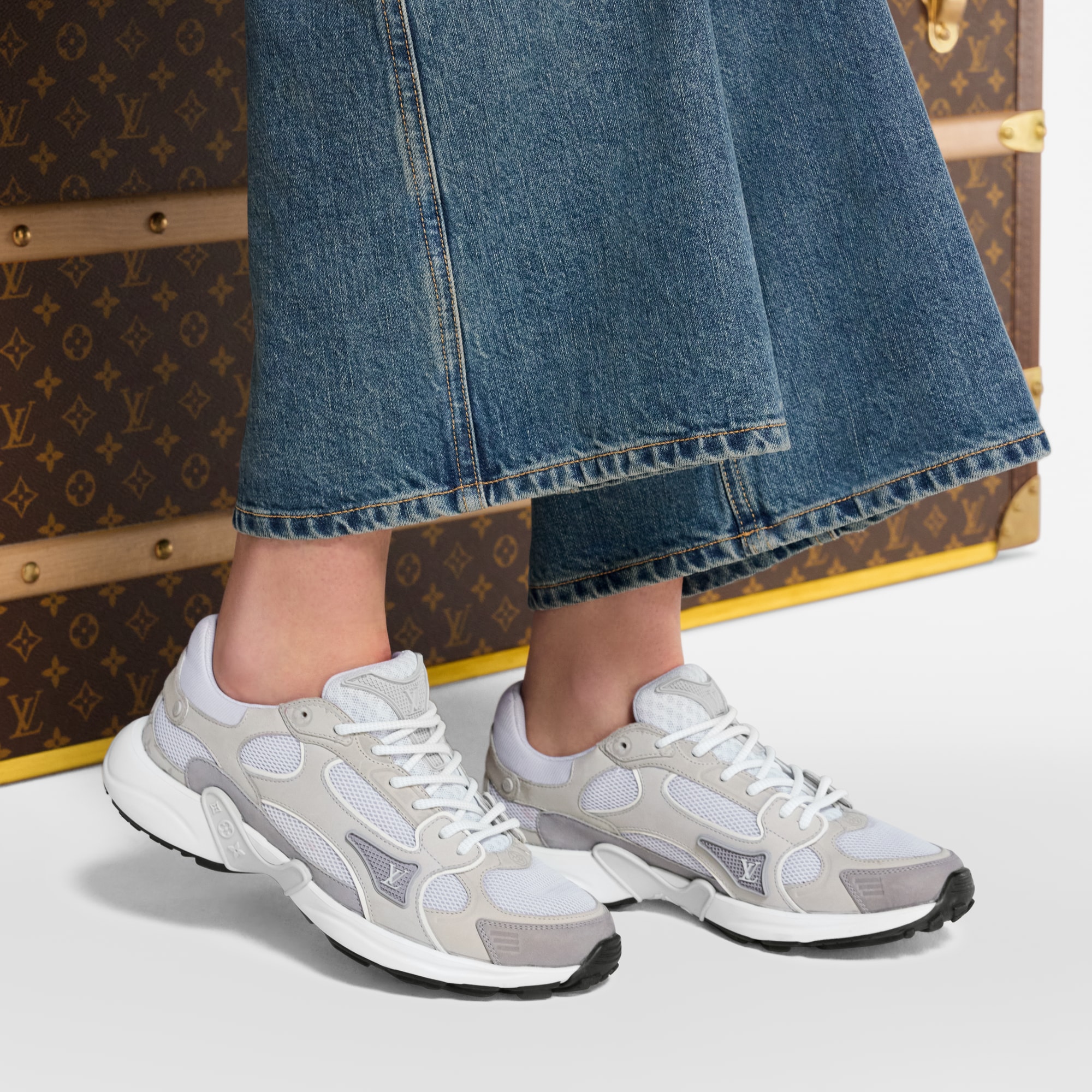 LV Olympia Sneaker - Luxury Shoes - 1AICQW Grey | LOUIS VUITTON